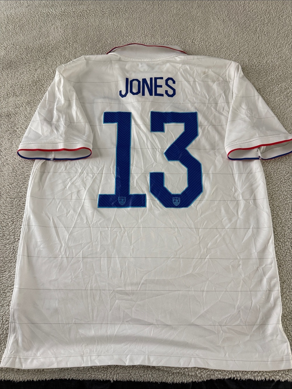 USA 🇺🇸 #13 Jermaine Jones 2014 FIFA World Cup Edition Home Nike Jersey